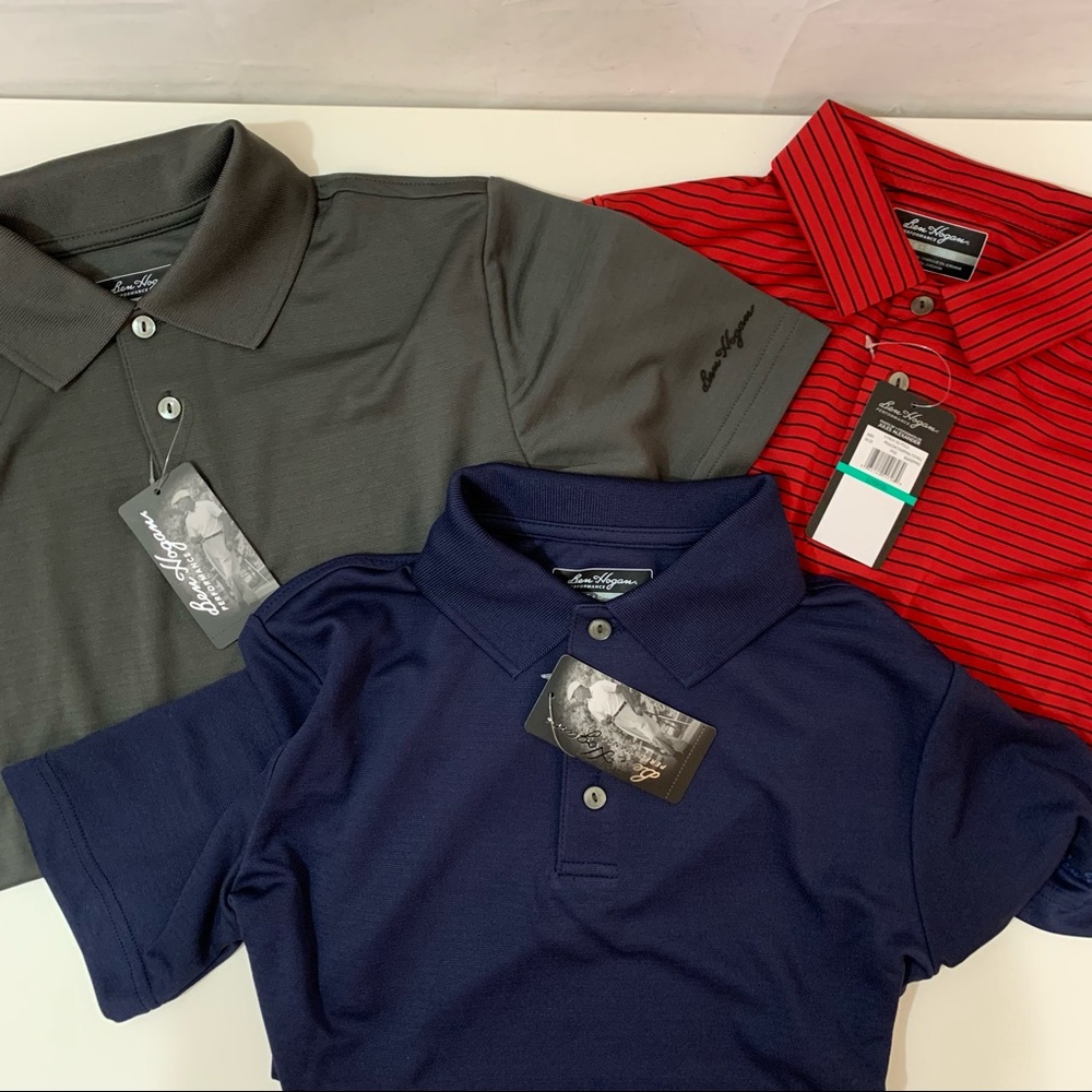 Ben Hogan Set of 3 Boys Performance Short Sleeve Polos